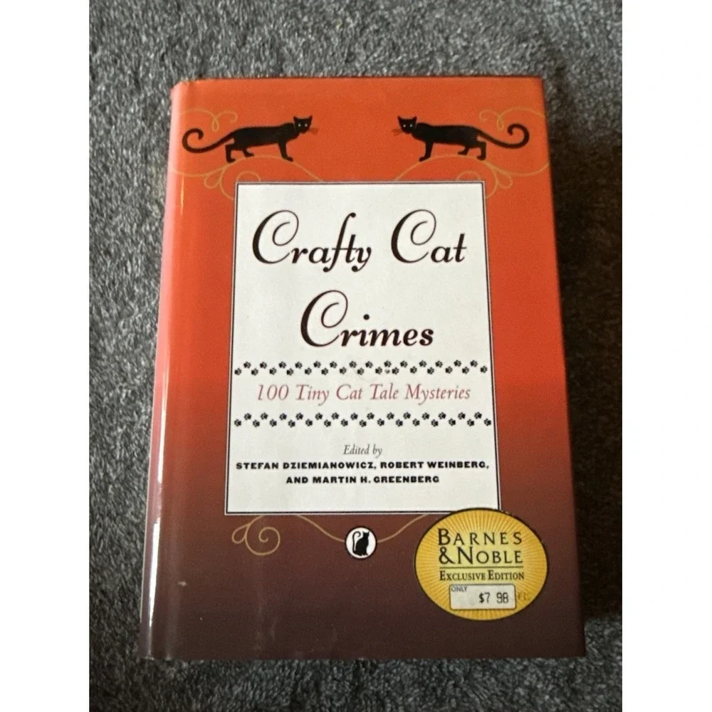 Crafty Cat Crimes 100 Tiny Cat Tale Mysteries HB by Greenberg Dziemianowicz 2000